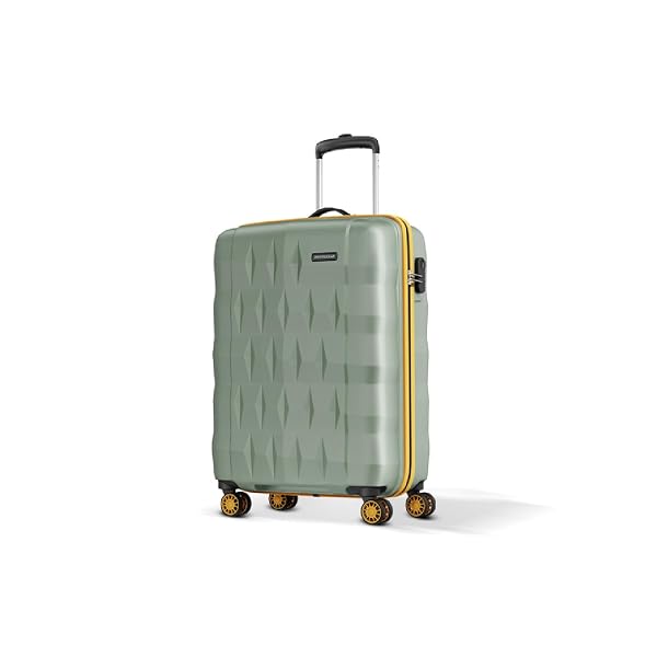 Aristocrat Comet Cabin Polycarbonate Hard Case 8-Wheel Trolley Bag, Green Amazon sale