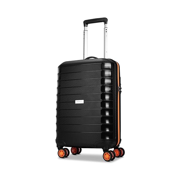 Aristocrat Altitude 8-Wheel Cabin Size Hard Case Trolley Bag, Black Amazon sale