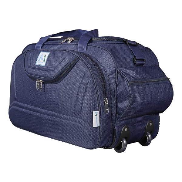 M MEDLER Epoch Nylon 55 litres Waterproof Strolley Duffle Bag- 2 Wheels - Luggage Bag - (N Amazon sale