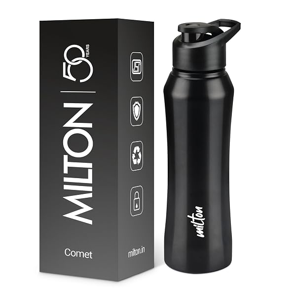 MILTON Comet 1000 Stainless Steel Water Bottle 1000 ml, Single Walled, ISI Certified I Lea Amazon sale