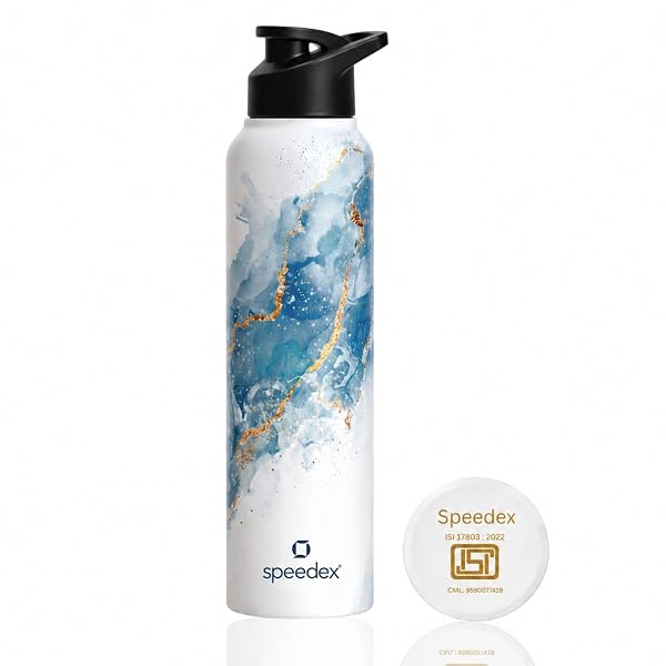 Speedex Stainless Steel Water Bottle 1 Ltr (1000ml), BIS Approved, Leak-Proof Sipper Cap, Amazon sale