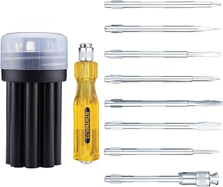 STANLEY STHT60573-8B 8 Pcs Screwdriver Set With 3 Phillips & 3 Flat Tips, 1 Square Poker & Amazon sale