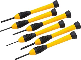 STANLEY 66-052 Precision Screwdriver Set, 6 pcs, 84 gms, Rotating Tip, Bi-Material Handle Amazon sale