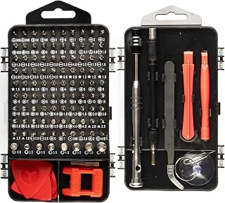 AGARO 115pcs Precision Screwdriver Set, for Smartphone, Mobile, Laptop, Tablet, Game Conso Amazon sale