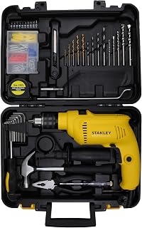 STANLEY SDH600KP-IN 600W 13mm CORDED HAMMER DRILL MACHINE & HAND TOOL KIT for Home, DIY & Amazon sale