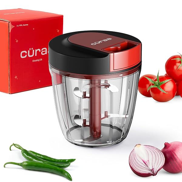 CÜRAA Manual Vegetable Chopper for Kitchen | ChopLab Lite By Chef Sanjyot Keer | Mini Chop Amazon sale