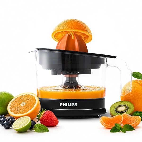 PHILIPS Citrus Press Juicer HR2788/00, Black & Transparent, Medium Black & Transparent, Me Amazon sale