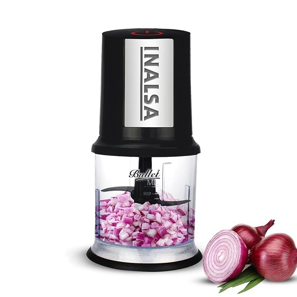 INALSA Electric Chopper Bullet-400 Watts with 100% Pure Copper Motor|Fast Chopping| Twin B Amazon sale