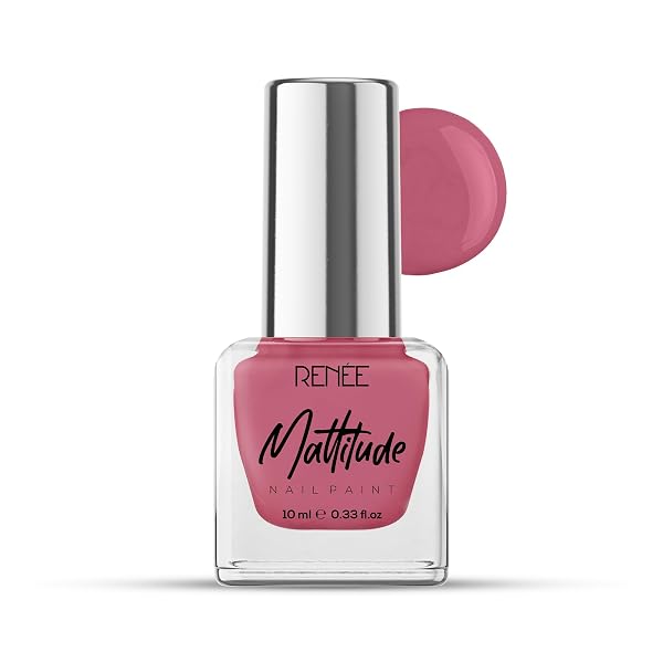 RENEE Mattitude Nail Paint- Royale Rose 10ml | Quick Drying, Matte Finish, Long Lasting, C Amazon sale