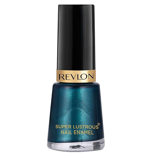 REVLON Glossy Finish Nail Enamel, Peacock Blue, 8ml Liquid Amazon sale