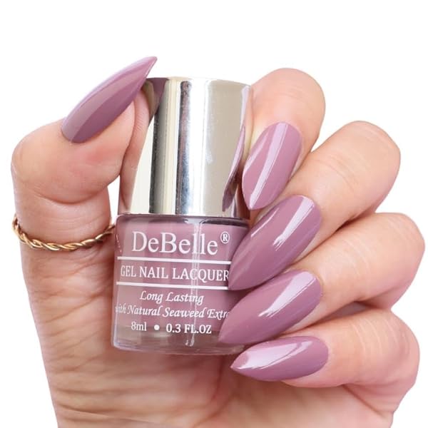 DeBelle Creme Finish Gel Nail Polish Majestique Mauve (Mauve), 8 Ml-Enriched With Natural Amazon sale