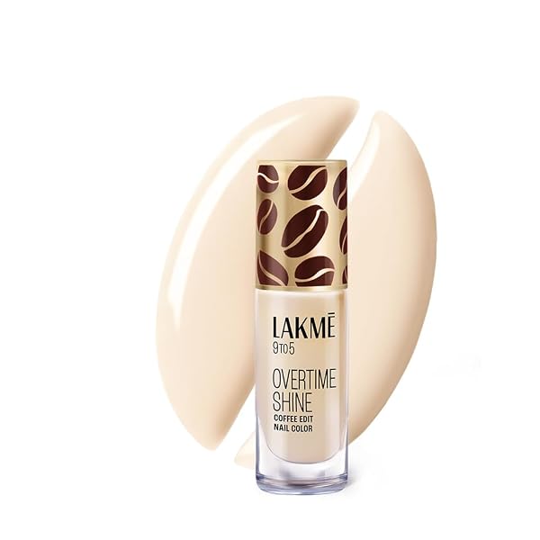Lakme 9 to 5 Overtime Shine Nail Polish - Coffee Edit- 01- Vanilla Bean Latte 6ml Liquid Amazon sale