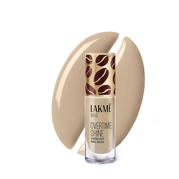 Lakme 9 to 5 Overtime Shine Nail Polish - Coffee Edit - 02 -Flat White Fantasy 6ml Liquid Amazon sale
