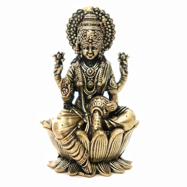 The Spiritual Living Pure Brass Lakshmi Devi Idol | 2 Inch | Idol | Laxmi MATA Murti | Maa Amazon sale