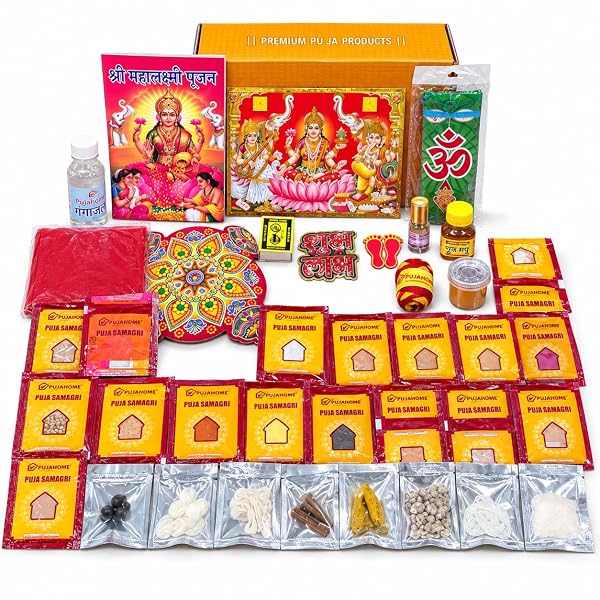Diwali Puja Samagri Kit | 38+ Essential Puja Items for Mahalakshmi & Laxmi Pujan | Complet Amazon sale