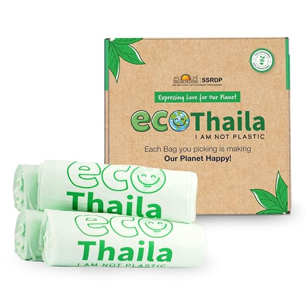 ECO Friendly Garbage Bags | Large - 40 Bags (4 Rolls, 10 bags each) | 24 X 32 Inches | Com Amazon sale