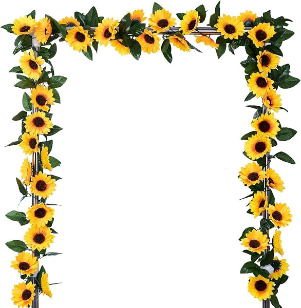 VRB Dec™ 1 Pcs Artificial Flowers Vine Silk Wisteria Garland Fake Ivy,(6 ft Long) Wedding Amazon sale