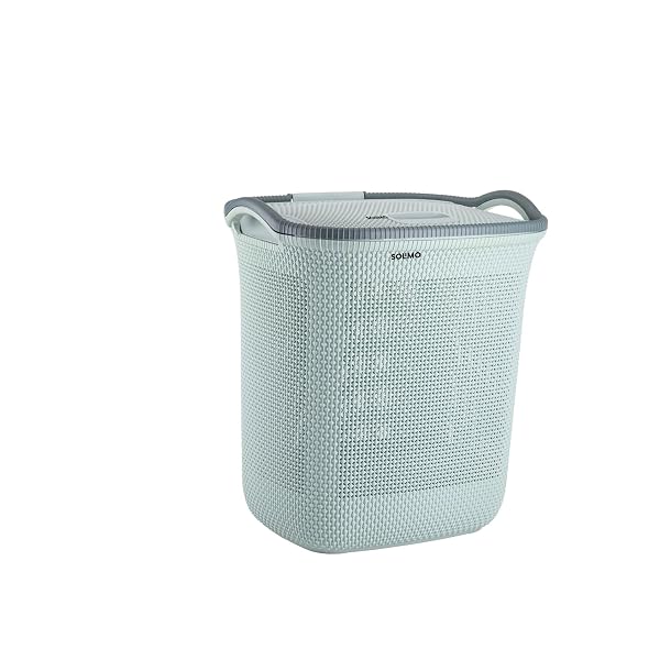 Amazon Brand - Solimo Honey comb Laundry Basket - (Small)-42 Litres-45.4 X 35.6 X 49.9 cm- Amazon sale