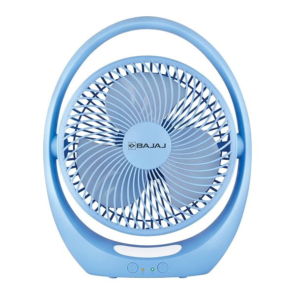 Bajaj Pygmy Go 178MM Mini Fan with LED Lighting | Rechargeable | USB Charging | 4-hours Ba Amazon sale