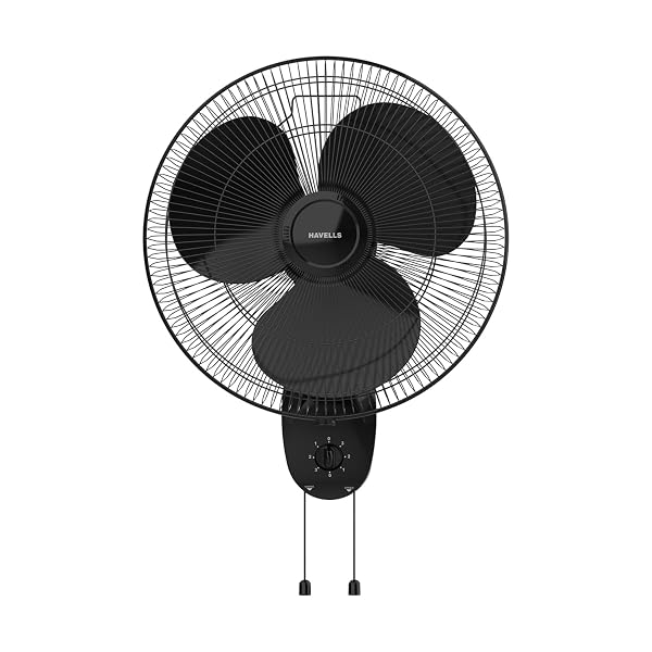 Havells Gatik Pro 400mm Wall Mount Fan|RPM: 1350|Double string for Speed & Oscillation con Amazon sale