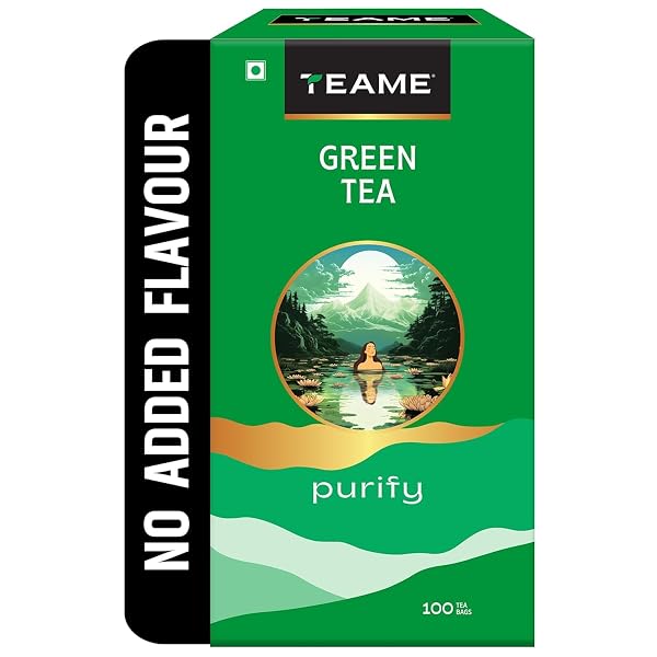 TE-A-ME Green Tea 100 Bags | Green Tea 100 Bags Env | No Added Flavour Green Amazon India sale