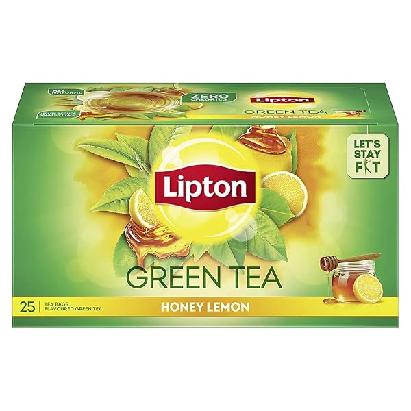 Lipton Green Tea, Honey Lemon, 25 Tea Bags, for Sustainable Weight Loss, with Catechins to Amazon India sale