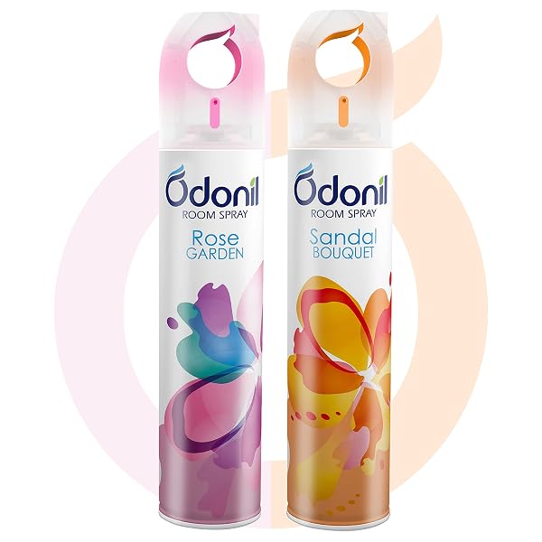 Odonil Room Air Freshener Spray - 440ml Combo (Pack of 2, 220ml each) | Rose Garden & Sand Amazon India sale
