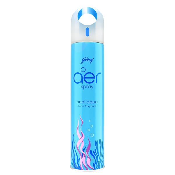 Godrej aer Spray | Room Freshener for Home & Office - Cool Aqua (180 ml) Amazon India sale