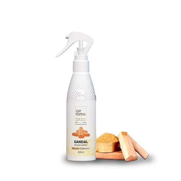 AIR-ROMA Sandal Air Freshener Spray (200ml) | Long-Lasting Odour Eliminator for Home, Hote Amazon India sale