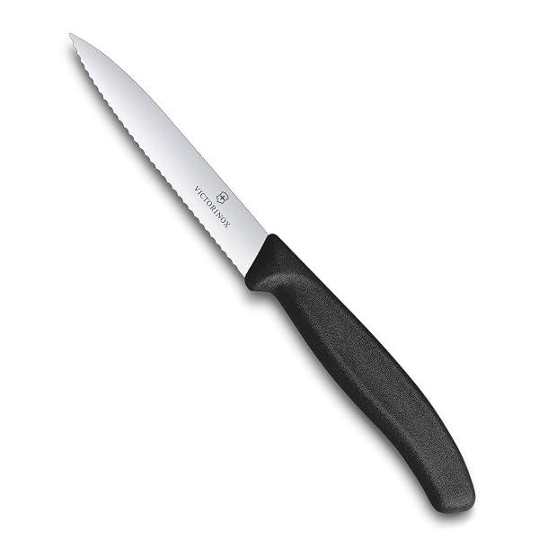Victorinox Swiss Classic Stainless Steel Paring Knife, 10 cm, Serrated Edge with Pointed T Amazon sale