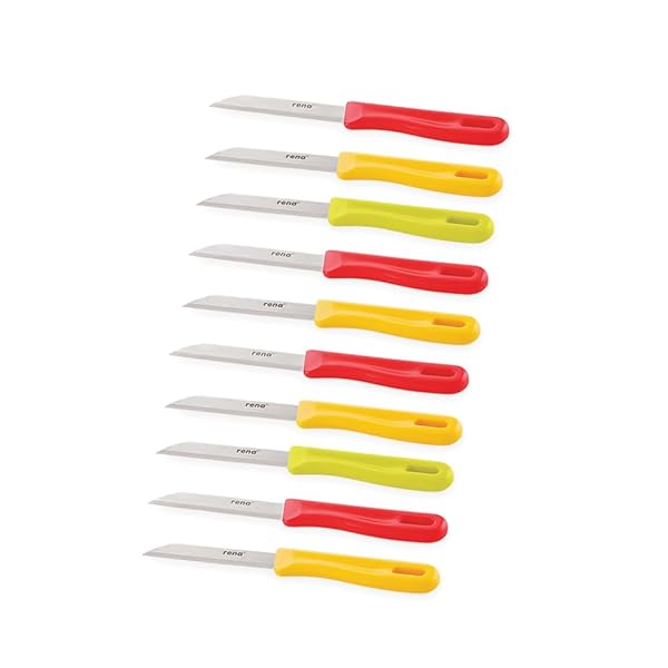 Rena 10 Piece 110 mm Serrated Kitchen Knife Set Sharp Stainless Steel Knife Set for Kitche Amazon sale