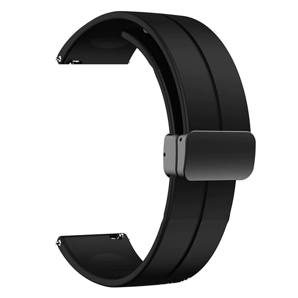 T TECLUSIVE Premium Silicone Strap Band with Magnetic Lock 20mm Compatible for Galaxy Watc Amazon sale