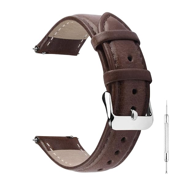 Fullmosa 22mm Treen Gradient Color Tanned Leather Watch Straps for Samsung Galaxy Watch 3 Amazon sale