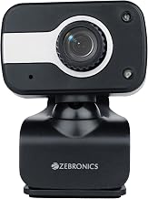 Zebronics Zeb-Crystal Clear Web Camera, 0.3 MP with USB with 3P Lens,Built-in Microphone,A Amazon sale