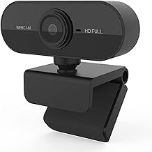 Webcam for PC, 1080p with microphone, USB, 360° adjustable Plug and Play video calling, in Amazon sale