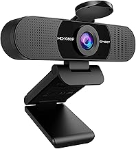 1080P Webcam with Microphone, eMeet C960 Web Camera, 2 Mics Streaming Webcam with Privacy Amazon sale
