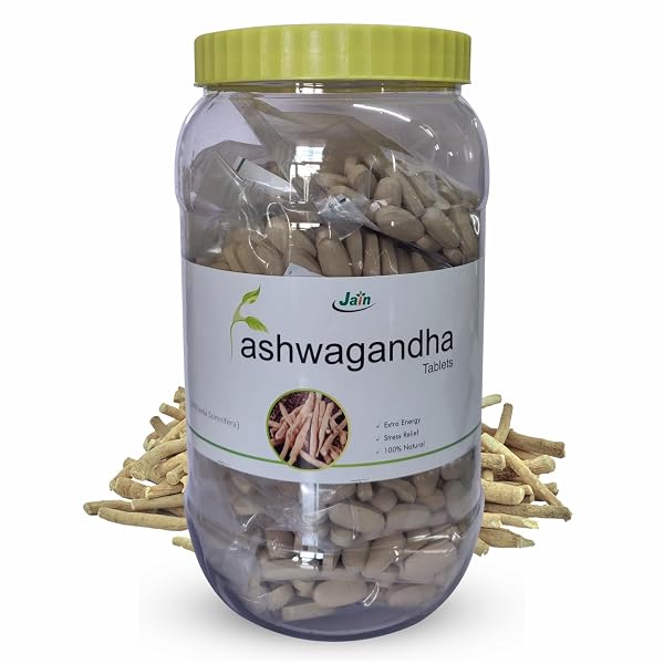 Jain Ashwagandha 850mg Tablet | Extra Energy, Stress Relief, 100% Natural, Improves Sleep, R Amazon sale