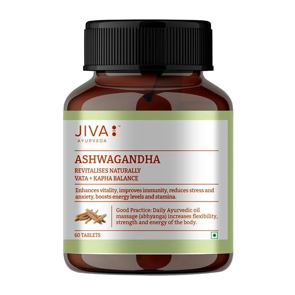 Jiva Ashwagandha Tablet | 100% Ayurvedic Formulation | Boosts Immunity and Energy Level | St Amazon sale