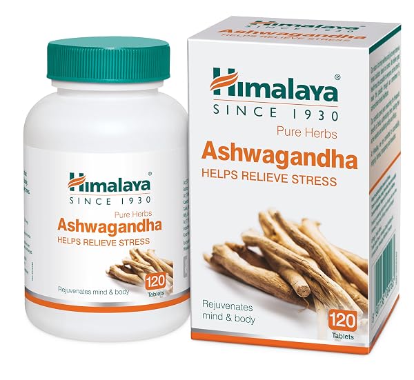 Himalaya Ashvagandha - 120 Tablets | Stress Relief | Rejuvenates Mind & Body | Improves Stre Amazon sale