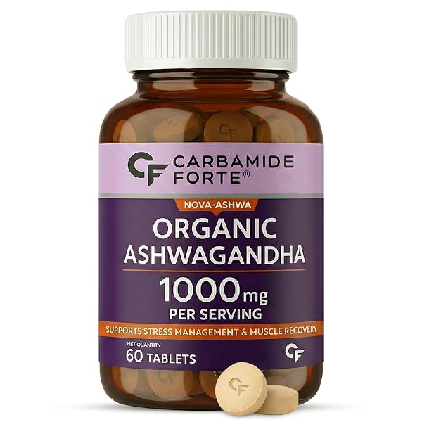 Carbamide Forte Ashwagandha Tablets 1000mg | Organic Ashwagandha Tablet for Men & Women | 60 Amazon sale