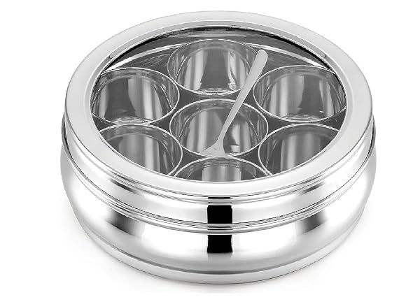 ATROCK Masala Dabba | Masala Box Stainless Steel For Kitchen | Masala Dani | Spice Storage Amazon sale