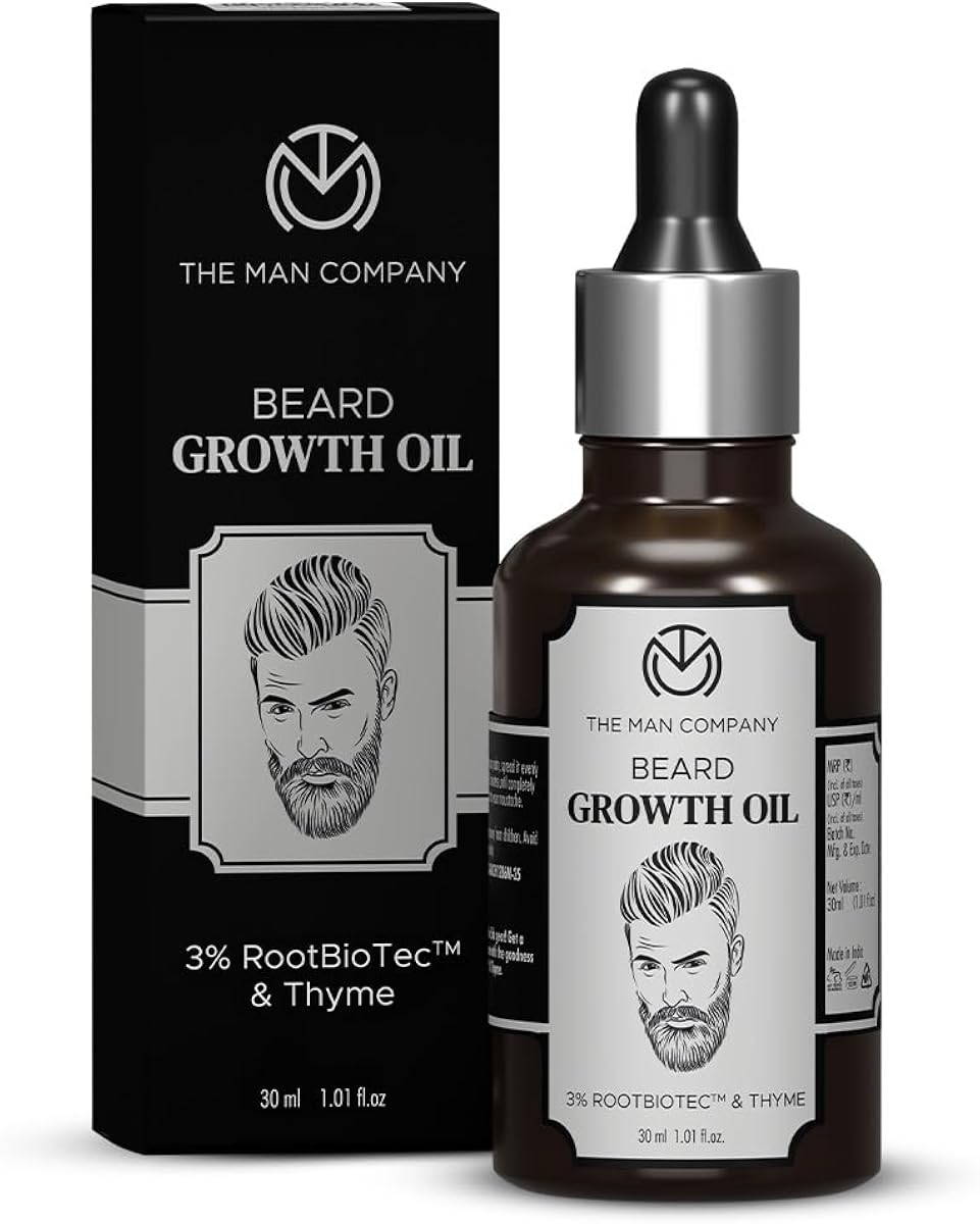 The Man Company Beard Growth Oil for Men | 30ml | Fast Beard Growth | Promotes Thick Beard Amazon sale