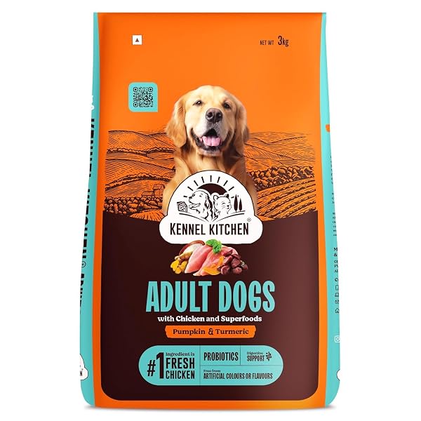 Kennel Kitchen Dry Dog Food Adult 3 Kg | Fresh Chicken with Superfoods – Pumpkin & Turmeri Amazon sale