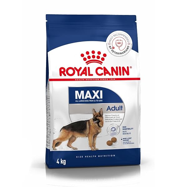 Royal Canin Maxi Adult Pellet Dog Food, Chicken, 4 kg Supports Digestion & Optimal Health, Amazon sale