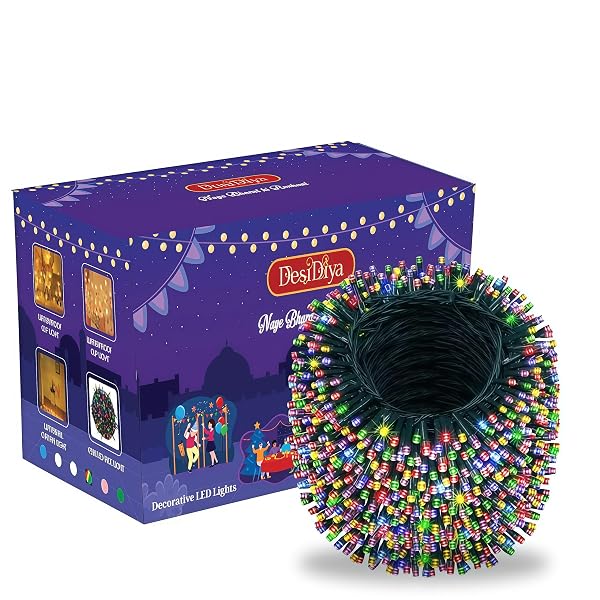 Desidiya Led String Serial Light 45 Mtr with 8 Modes Changing Controller. Waterproof & Fle Amazon sale