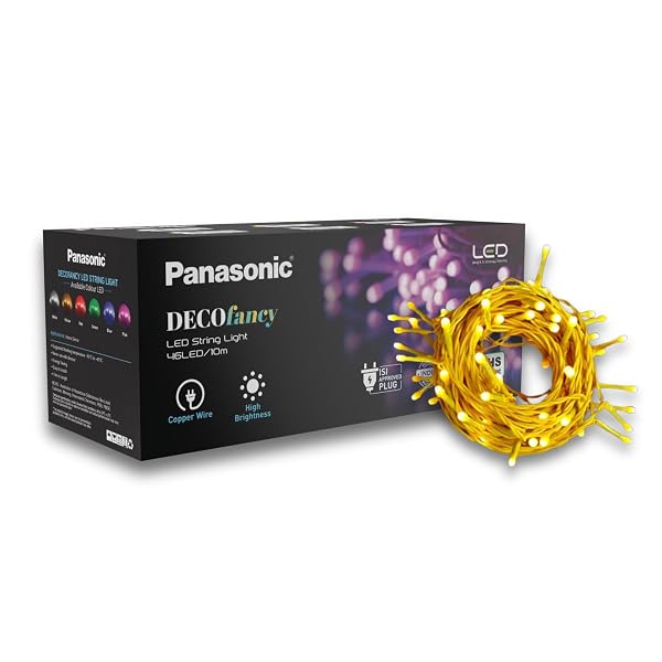 Panasonic Deco Fancy 10 Mtr LED String Light for Diwali, Decorative LED String Light for G Amazon sale