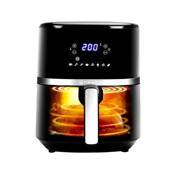 Faber 6L 1500W Digital Air Fryer | Fry, Bake, Roast, Toast, Defrost, Grill & Reheat | 85% Amazon India sale