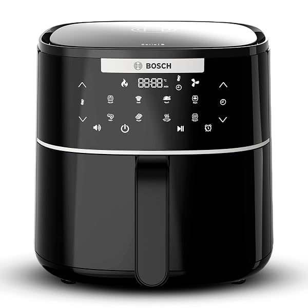 Bosch CrispMaxx Digital Air Fryer 4L | Touch Panel | Adjustable Grid | 6 Preset Menu | 135 Amazon India sale