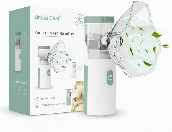 Umite Chef Portable Mesh Nebulizer Machine for Adults & Kids | Rechargeable Handheld Steam Amazon sale