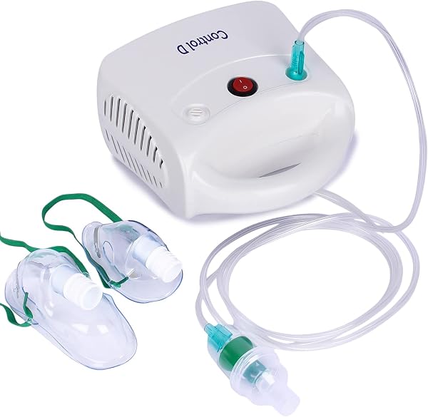 Control D Durable Compressor Portable Nebulizer with Complete Kids & Adults Mask Kit (Whit Amazon sale